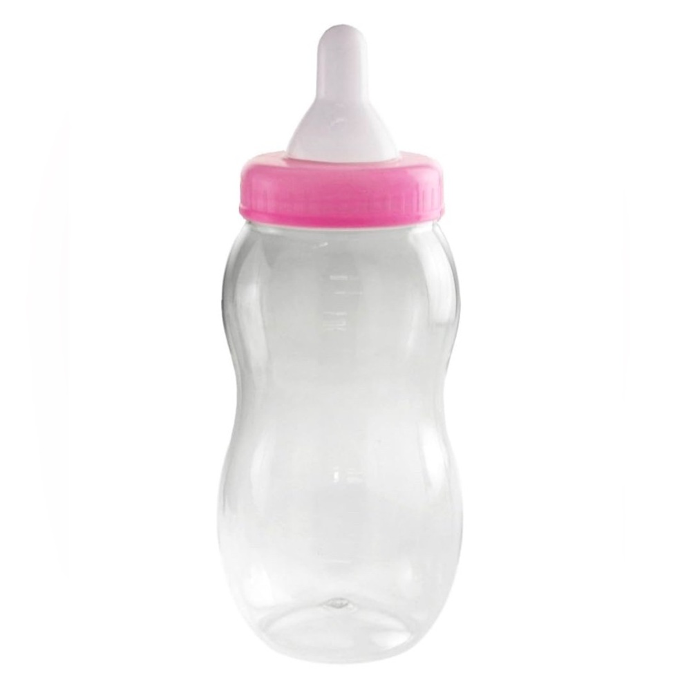 EXTRA LARGE PINK BABY BOTTLE BANK SHOWER  SPRINKLE 10.5” DECOR SAVE COLLEGE GIRL